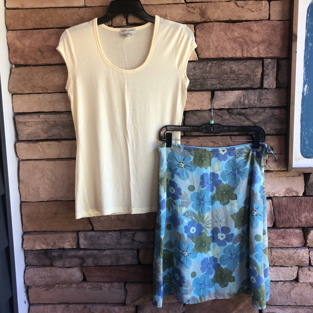 Banana Republic top & Old Navy skirt Summer Outfit Medium/6